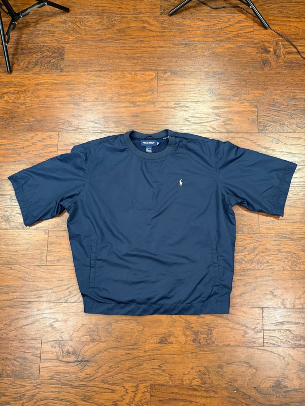 Polo by Ralph Lauren Navy Short-Sleeve Crewneck Golf Windbreaker